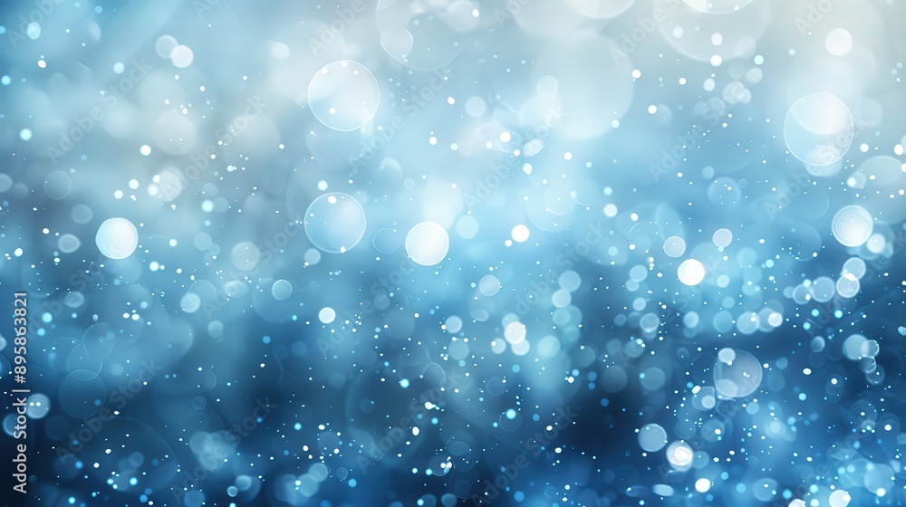 Magical Winter Wonderland: Sparkling Snowfall in Icy Blue Hues Magical Winter Wonderland: Sparkling Snowfall in Icy Blue Hues