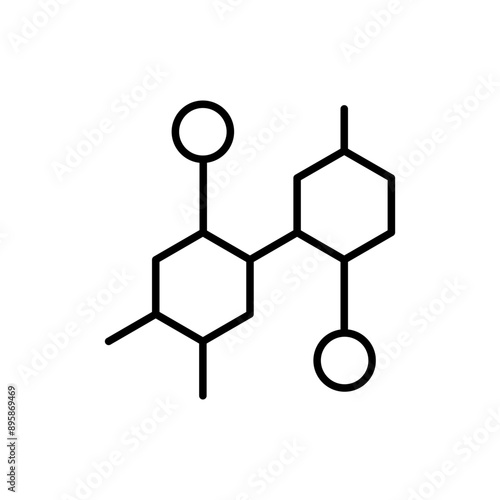 Hormones outline icons, minimalist vector illustration ,simple transparent graphic element .Isolated on white background
