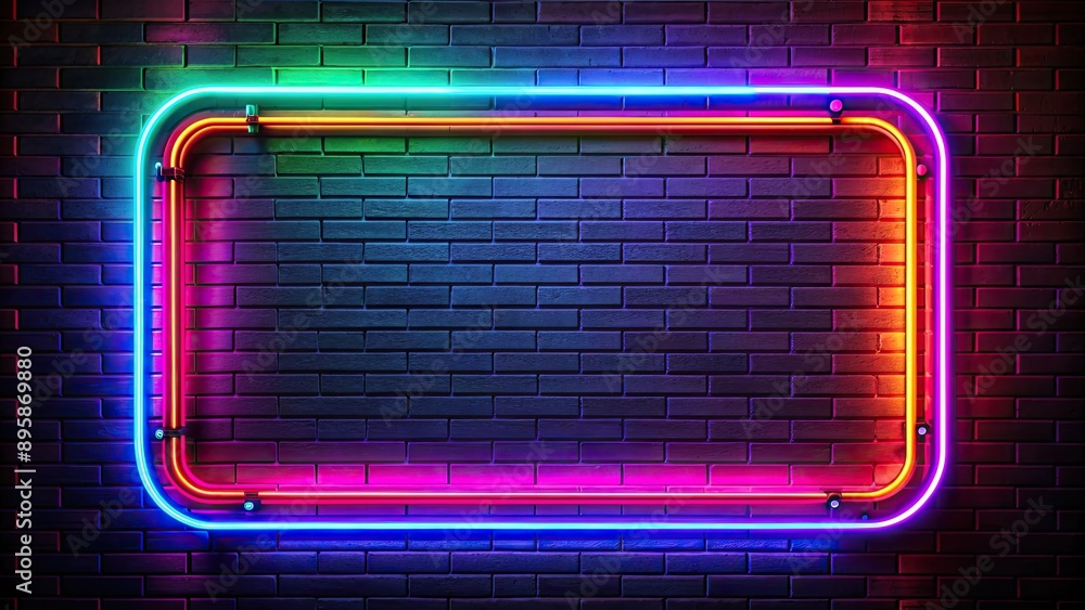 Colorful neon sign advertising local events, vibrant lights against dark background, neon, sign, local, events Colorful neon sign advertising local events, vibrant lights against dark background, neon, sign, local, events