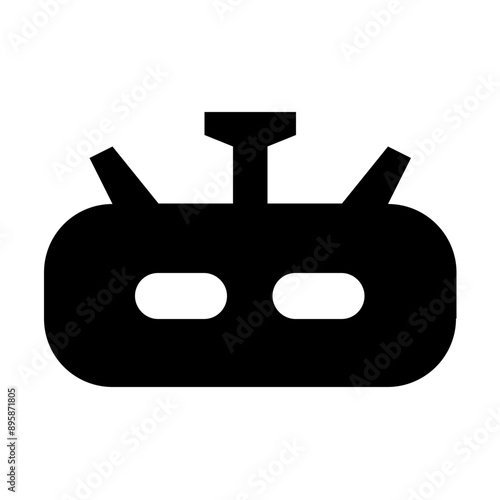 Robot Head Face Solid Icon