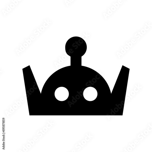 Robot Head Face Solid Icon