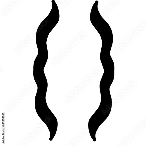 Hand drawn bracket, parenthesis element.