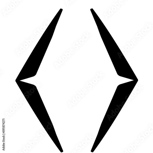 Hand drawn bracket, parenthesis element.