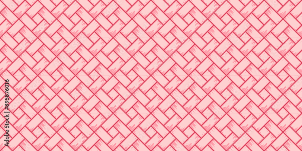 Fototapeta premium A pink and red brick patterned background