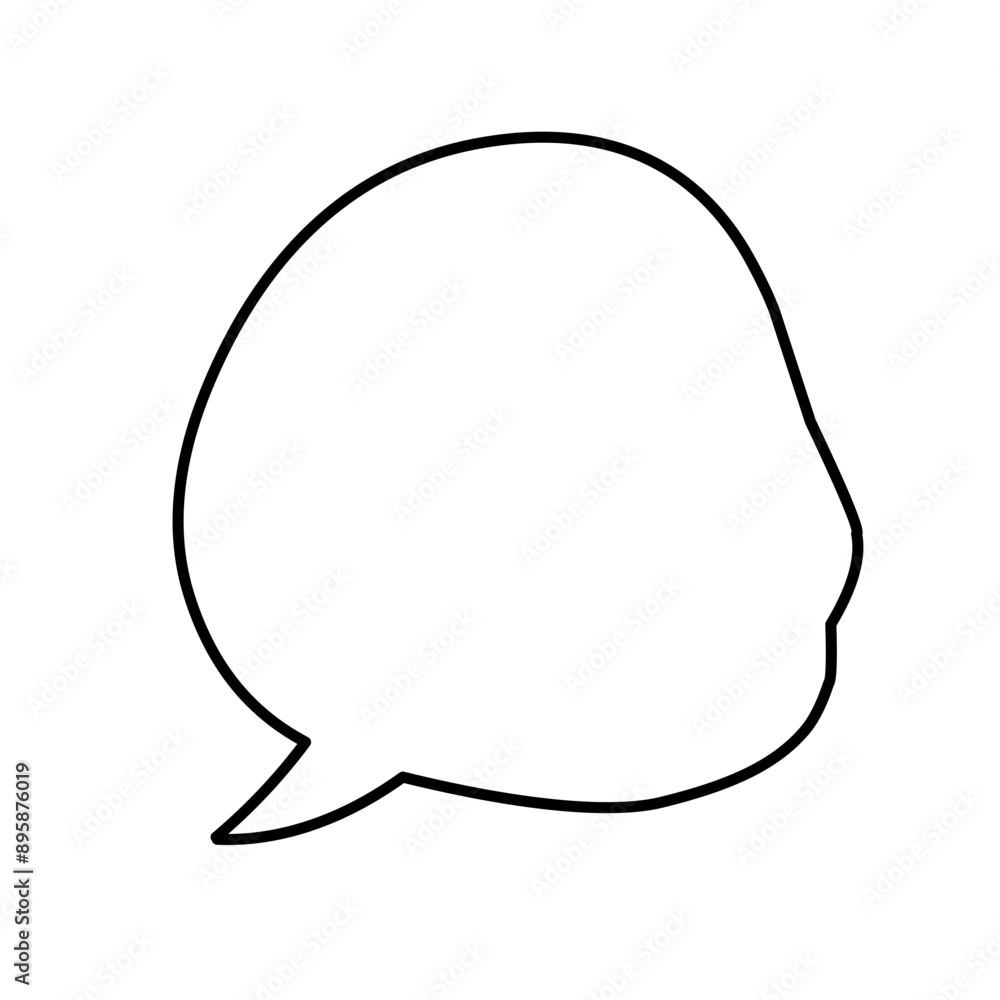 Fototapeta premium Vector speech clouds chat bubble icon. Vector illustration