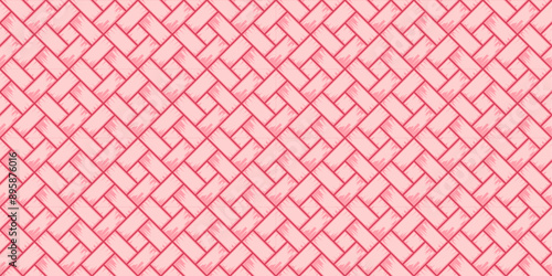 A pink and red brick patterned background