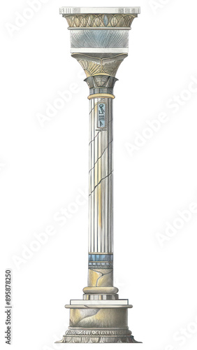 PNG Ancient architectural column illustration