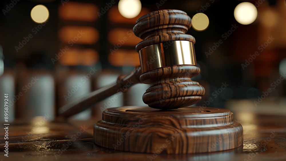 Law concept, Judge wooden classic gavel on blurred background Law concept, Judge wooden classic gavel on blurred background