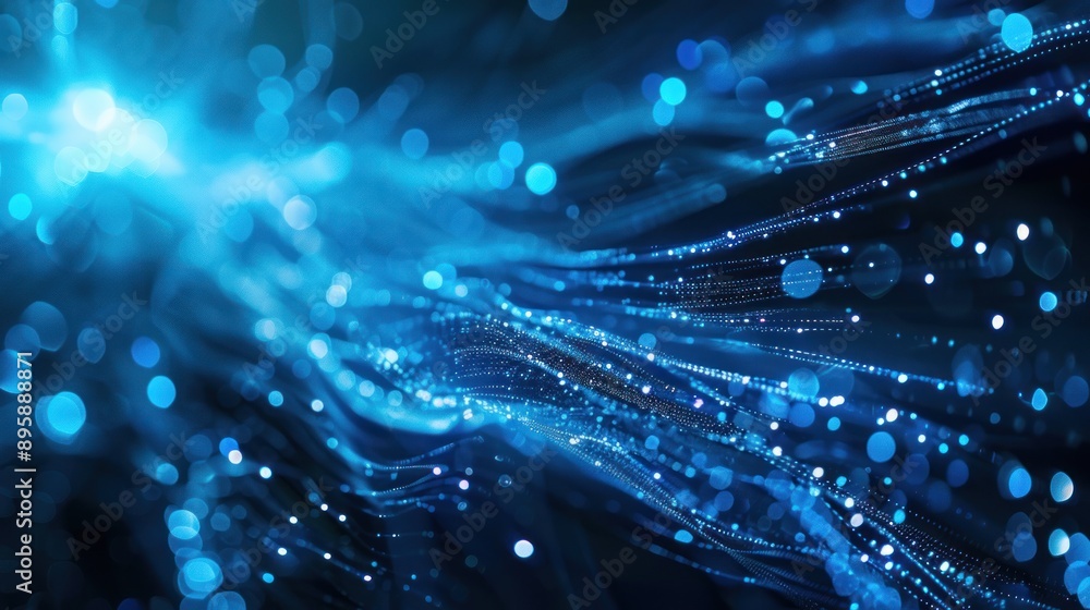 Abstract Blue Bokeh Background Abstract Blue Bokeh Background