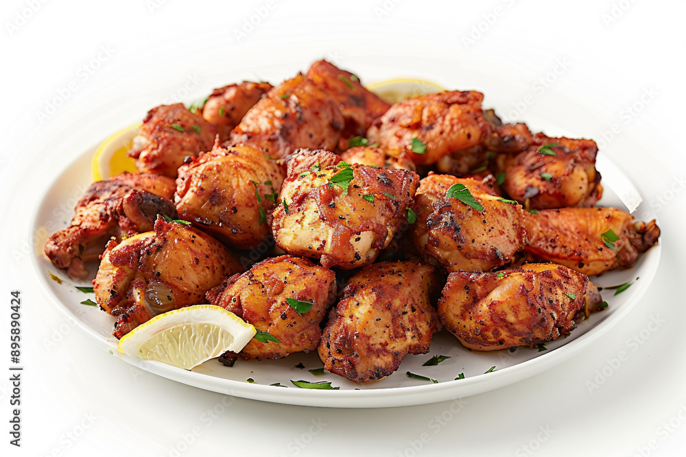 AI generated image of tasty product isolated on white color background generative ai AI generated image of tasty product isolated on white color background generative ai