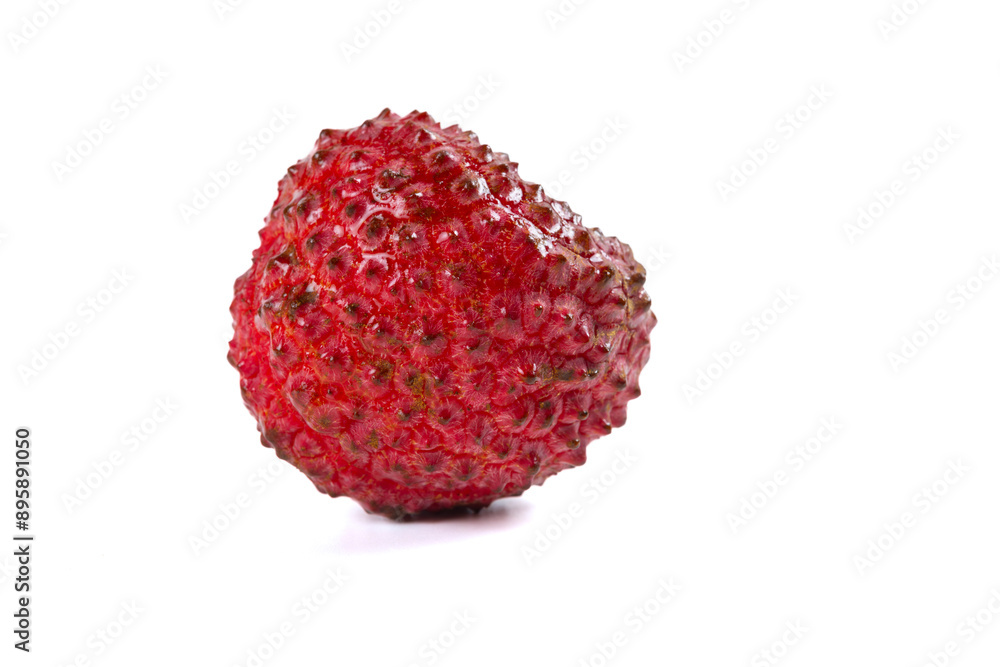 a king size fresh lichee on white at horizontal composition a king size fresh lichee on white at horizontal composition