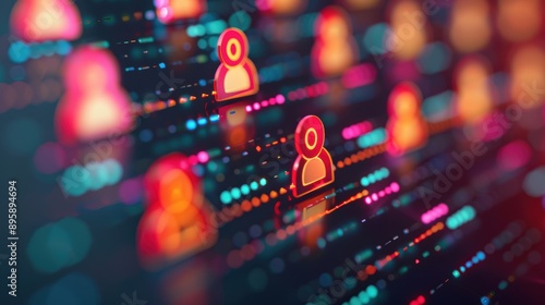 Wallpaper Mural A conceptual image illustrating the aftermath of a data breach, with a digital interface displaying compromised data and security alerts. Torontodigital.ca