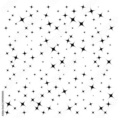 Perfect starry night sky background - vector stars space background