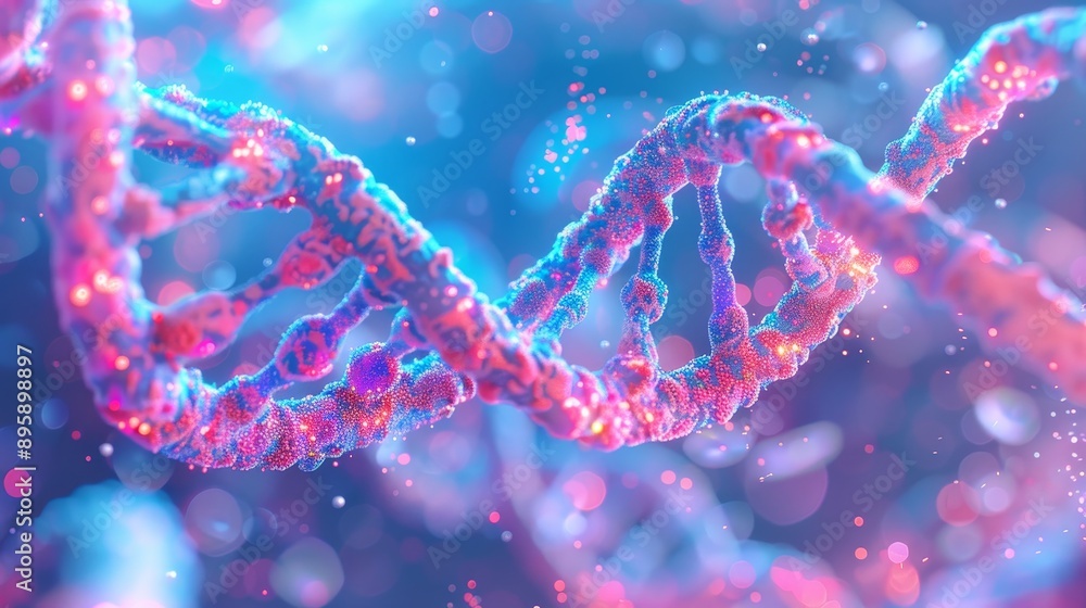 The structure of DNA. Science medicine genetic concept in 3D. The structure of DNA. Science medicine genetic concept in 3D.