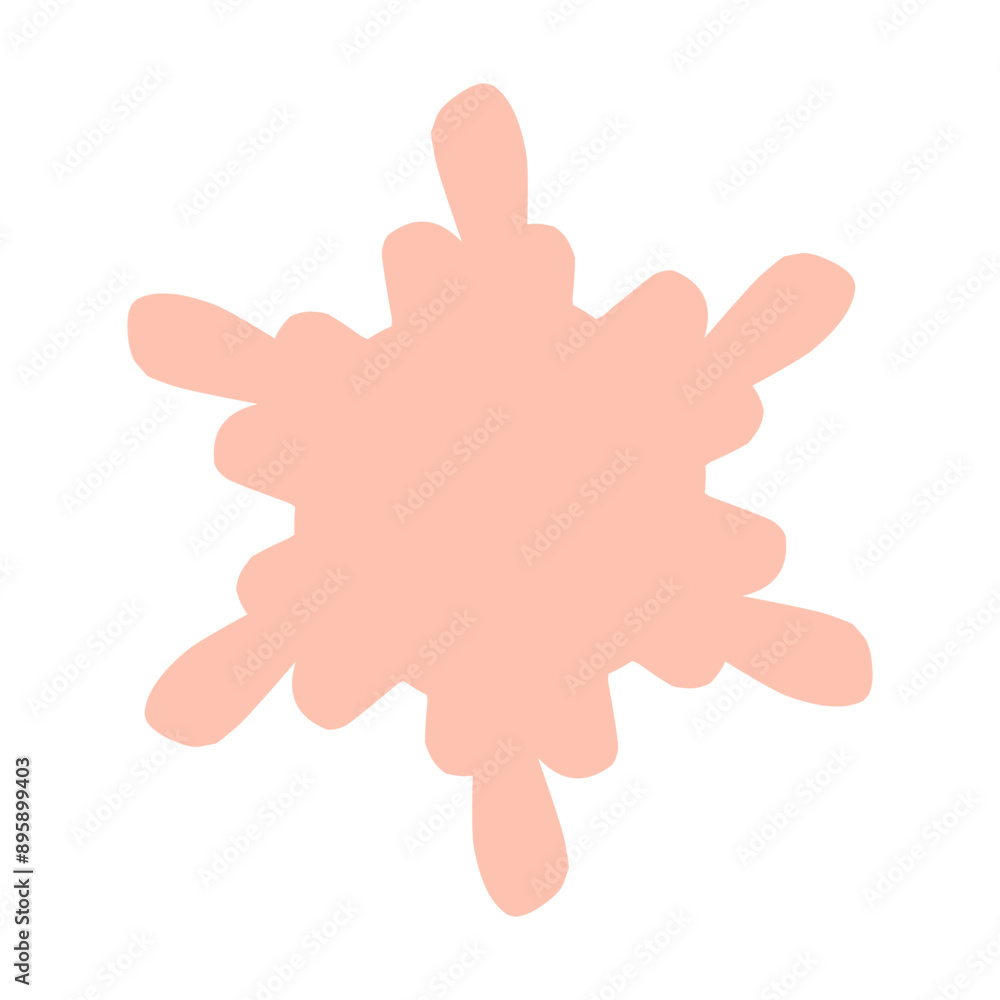 Abstract flowers. Spring flora. Flat vector illustration on white background Abstract flowers. Spring flora. Flat vector illustration on white background