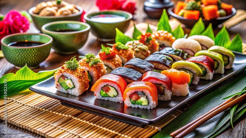 Rolls on a beautiful tray Rolls on a beautiful tray
