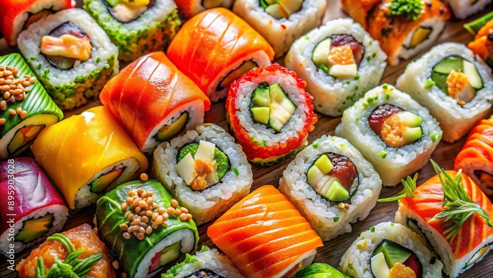 Rolls on a beautiful tray Rolls on a beautiful tray