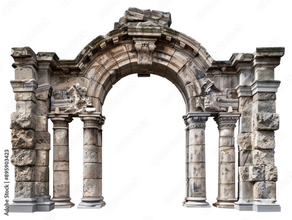 Fototapeta premium Ancient stone archway ruins