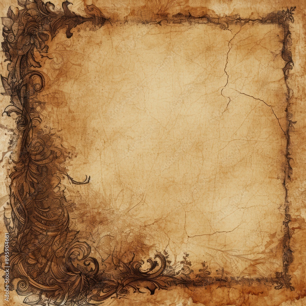 Fototapeta premium Old paper texture background.