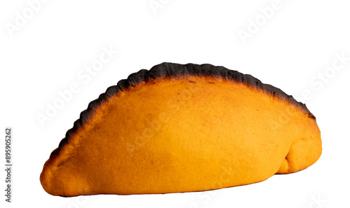 Tableau sur toile Salteña, typical bolivian empanada, traditional snack, bolivian food, on a trans