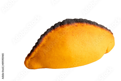 Salteña, typical bolivian empanada, traditional snack, bolivian food, on a transparent background