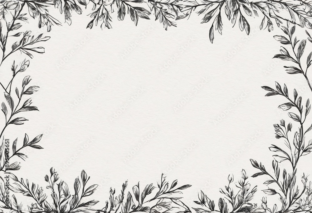 Obraz premium Rustic Tree Branches Illustration for Vintage Designs