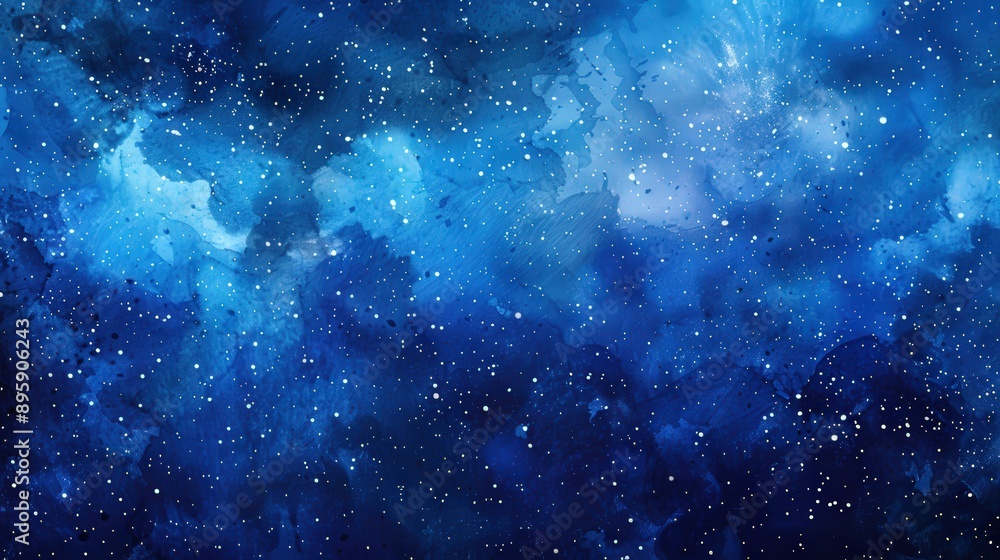 Naklejka premium Magical Midnight Skies: A Celestial Wonderland