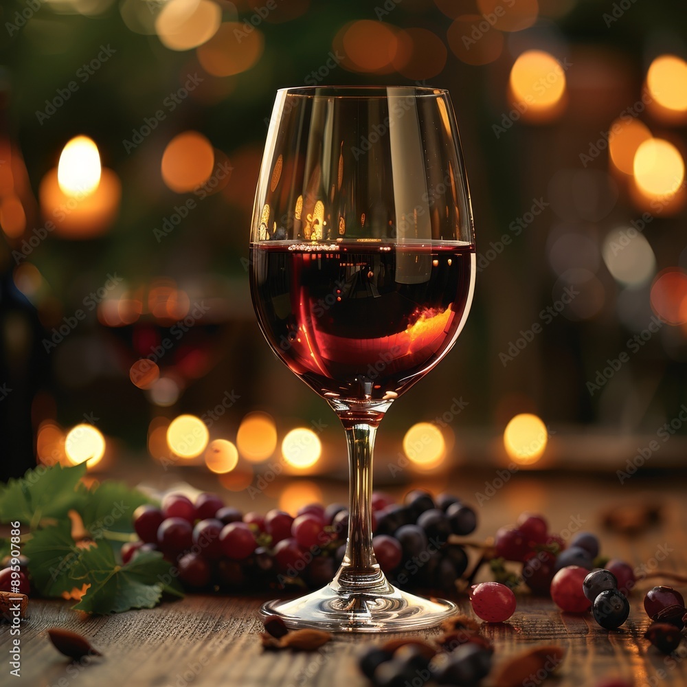 Sommelier Holding a Glass of Red Wine, Emphasizing Rich Color and Texture Sommelier Holding a Glass of Red Wine, Emphasizing Rich Color and Texture