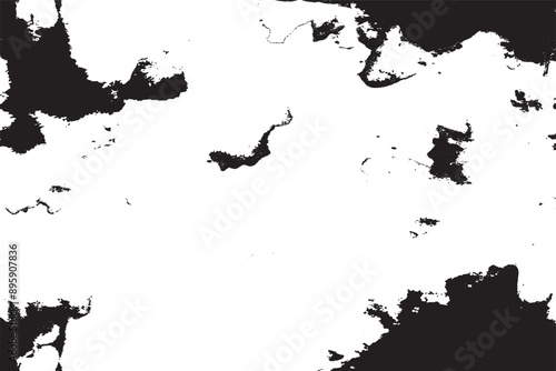 Calm Black and White Watercolor Seamless Texture Background