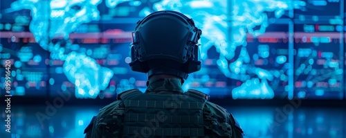 Officer collaborating with international cyber units, global, cooperation