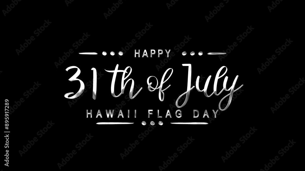 Happy Hawaii Flag day Text Animation on Silver Color. Great for Happy Hawaii Flag day Celebrations, for banner, social media feed wallpaper stories. Happy Hawaii Flag day Text Animation on Silver Color. Great for Happy Hawaii Flag day Celebrations, for banner, social media feed wallpaper stories.