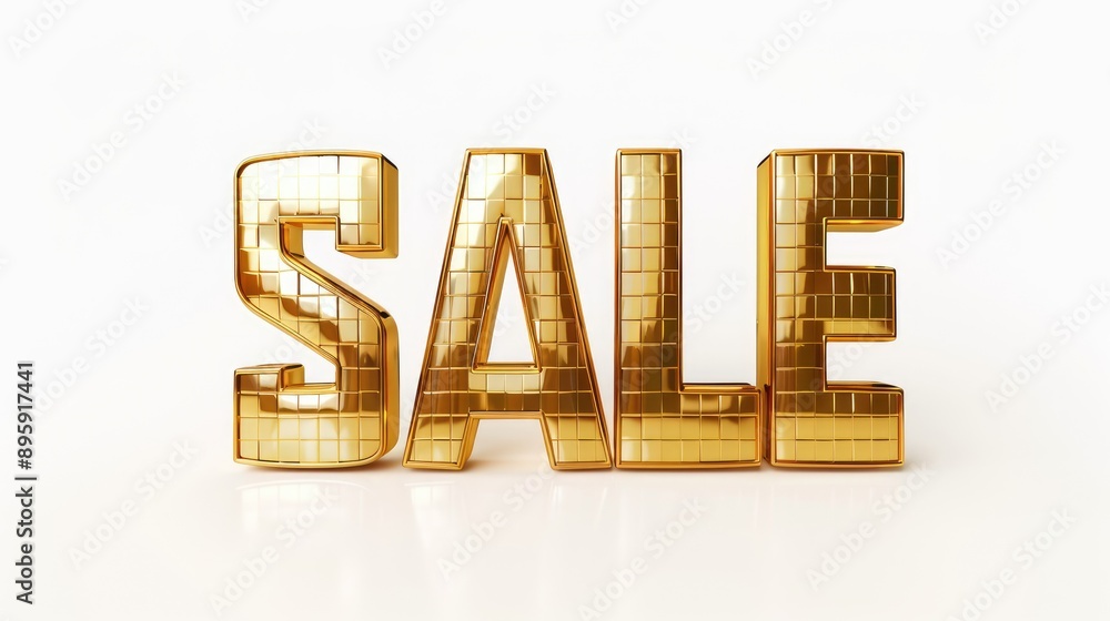 luxury golden SALE text on white festive background , retail promotions, discount events and social media marketing Big sale offer. luxury golden SALE text on white festive background , retail promotions, discount events and social media marketing Big sale offer.