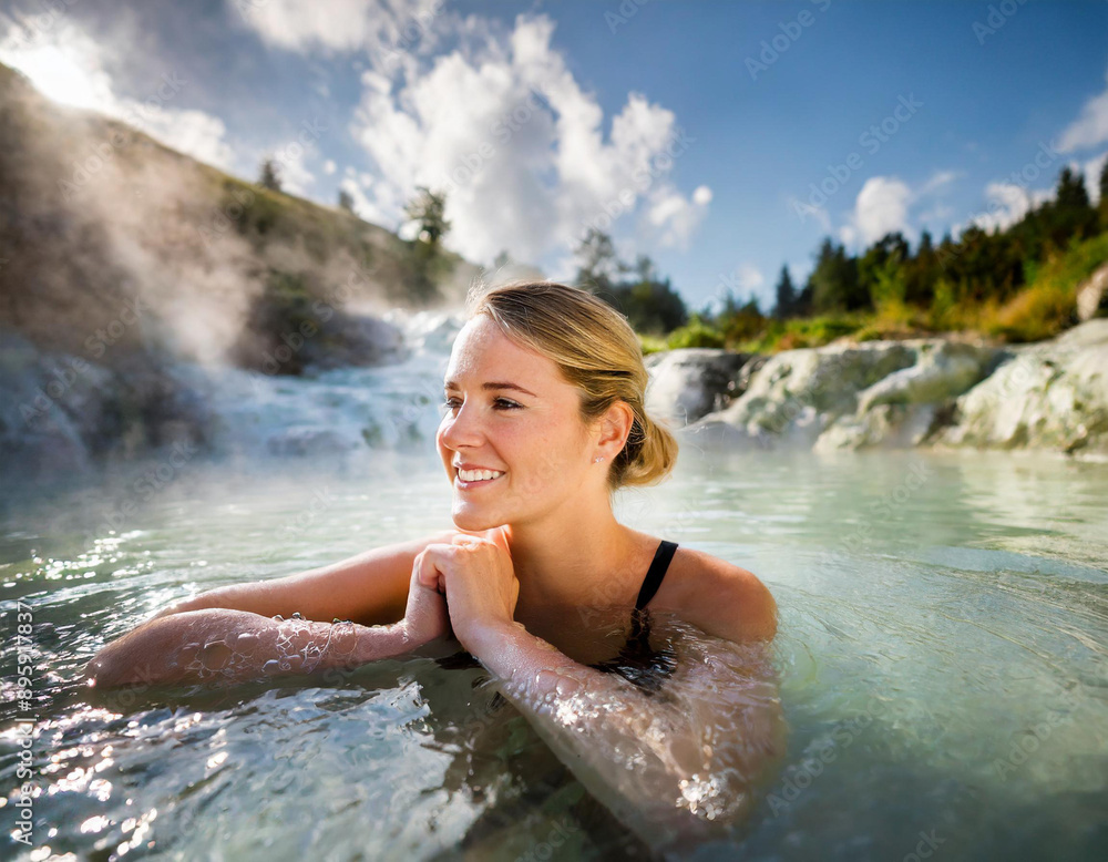 Obraz premium Termy gorące źródła