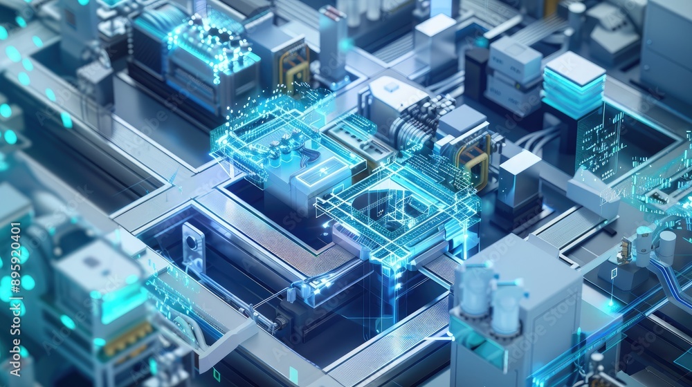 Smart factory with interconnected systems and real-time data analytics Smart factory with interconnected systems and real-time data analytics