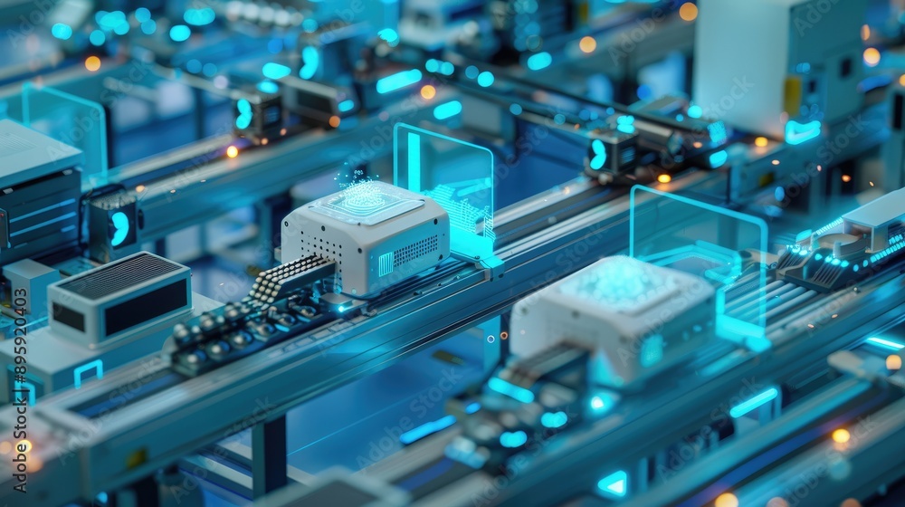 Smart factory with interconnected systems and real-time data analytics Smart factory with interconnected systems and real-time data analytics