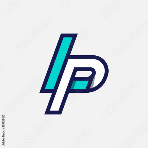 Initial Letter LP Logo, Monogram Logo letter L with P combination, design logo template element, vector illustration