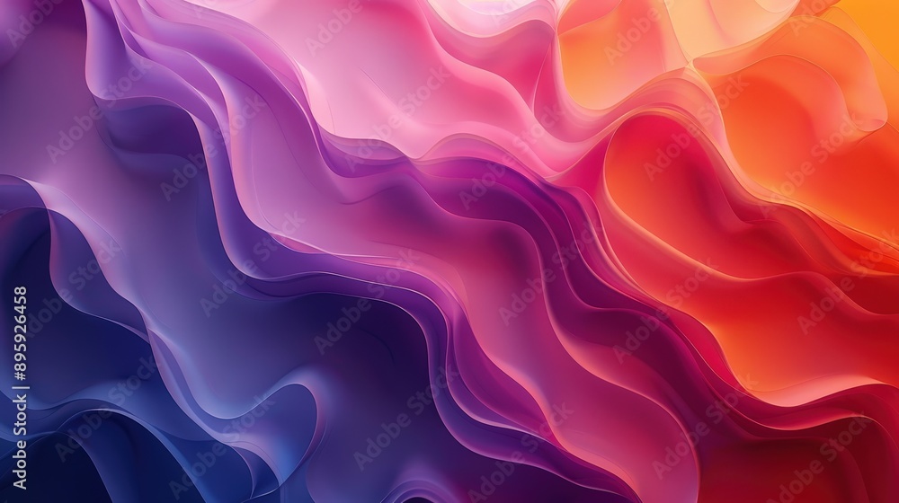 Vibrant Waves of Radiant Color Vibrant Waves of Radiant Color