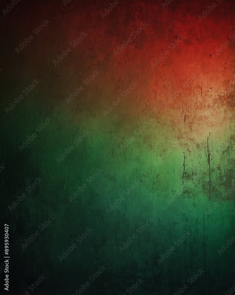 Obraz premium red to green color gradient grungy texture background copy space design