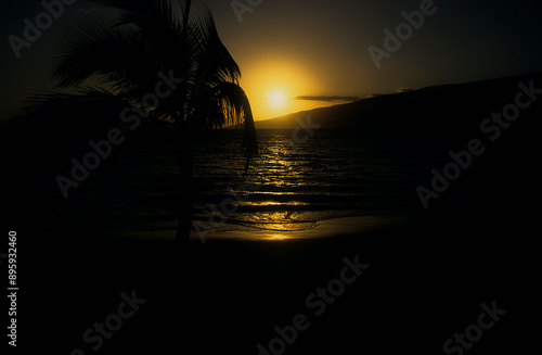 sunset in Maui Hawaii