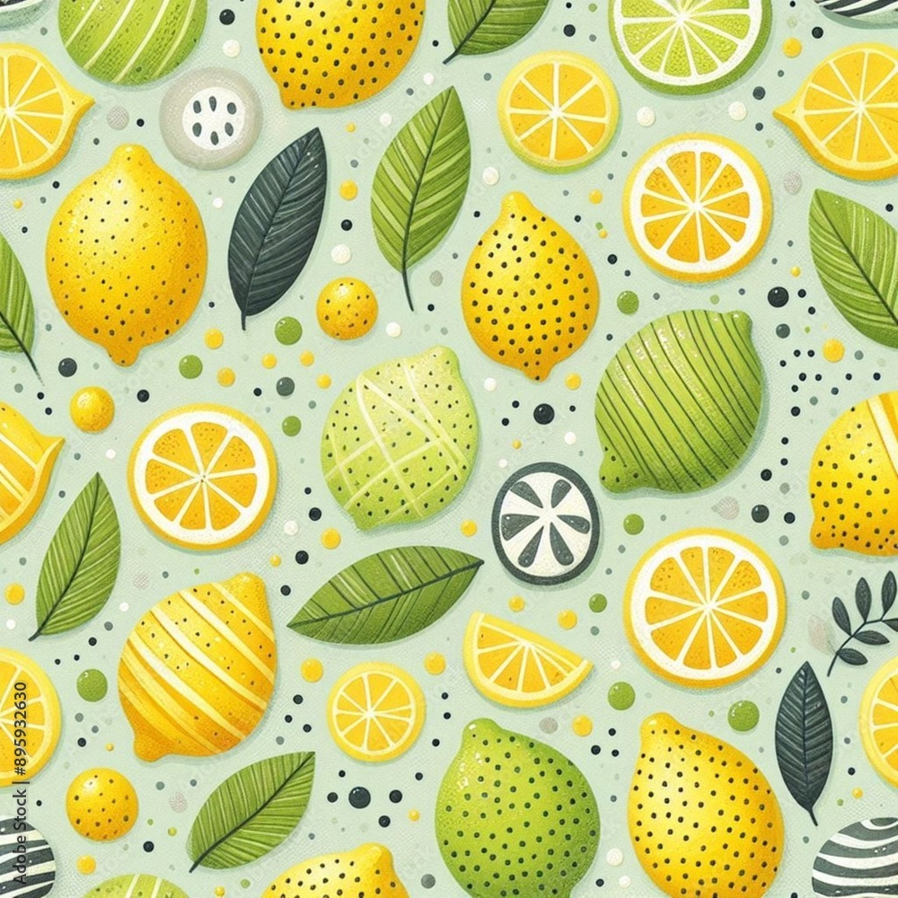 seamless pattern with lemons seamless pattern with lemons