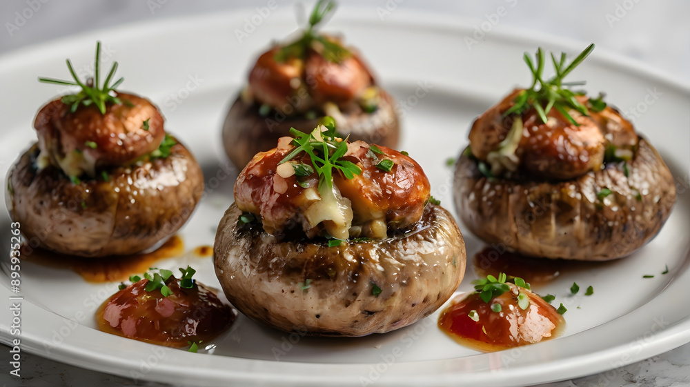sausage-stuffed mushrooms sausage-stuffed mushrooms