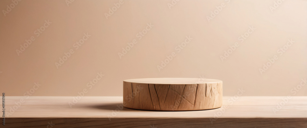 wood podium for display product. Background for cosmetic product branding, identity and packaging inspiration wood podium for display product. Background for cosmetic product branding, identity and packaging inspiration