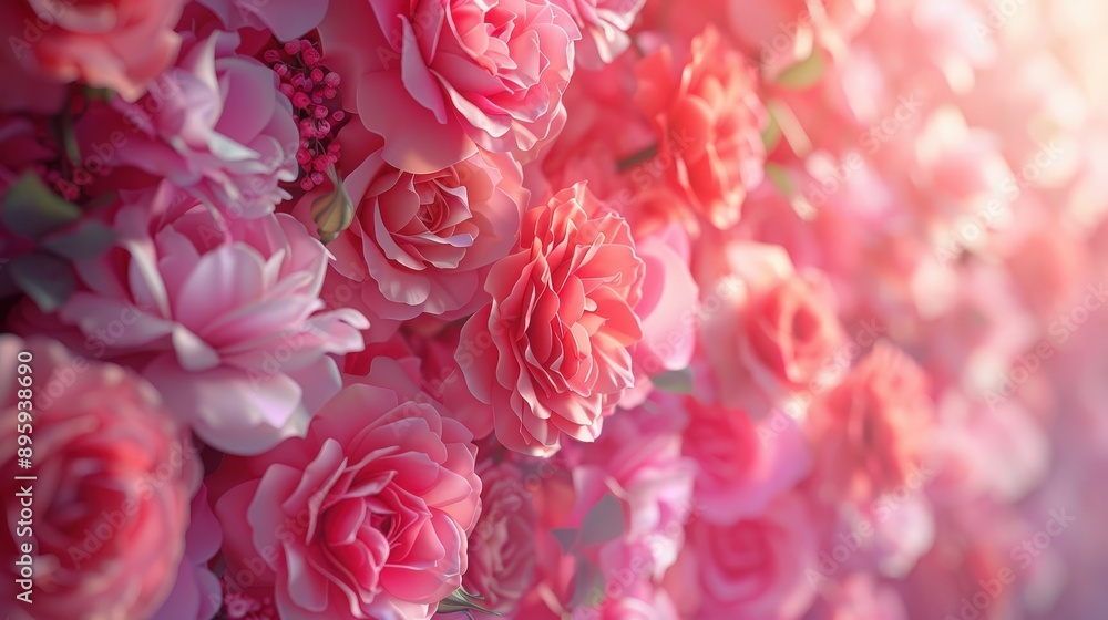 Captivating Cascade of Coral-Hued Roses and Dahlias Captivating Cascade of Coral-Hued Roses and Dahlias