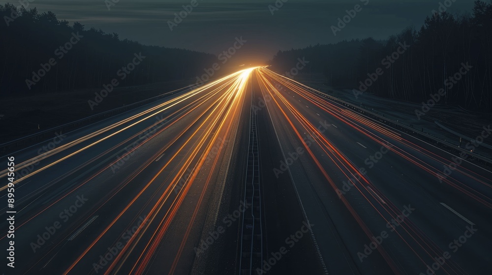 Digital superhighways, showcasing the vast and vital networks of digital communication that connect people and information across the globe.