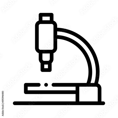 microscope line icon