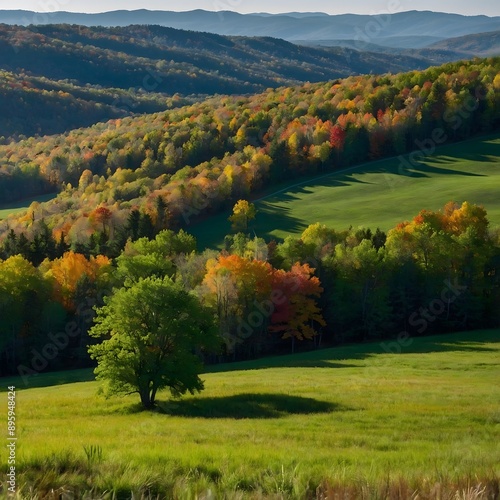 autumn landscape with trees