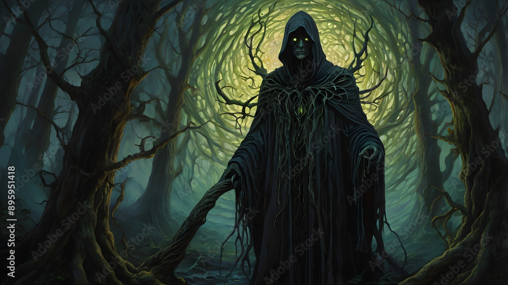 vampire in the woods, ai generated vampire in the woods, ai generated
