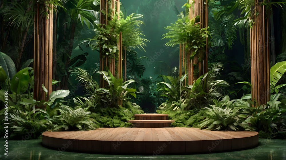 garden with trees and pool, ai generated garden with trees and pool, ai generated
