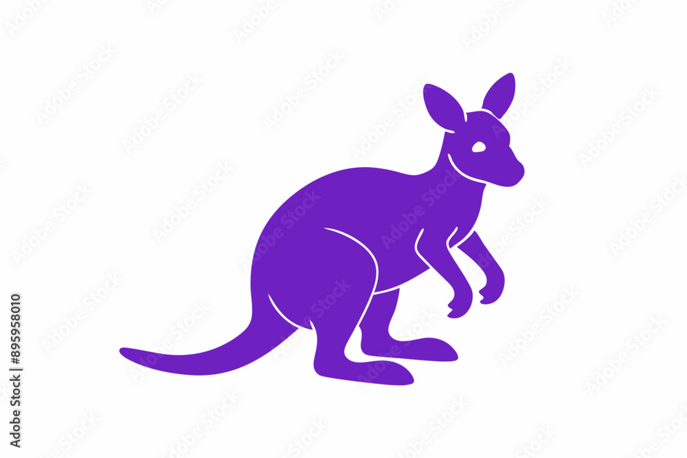 A Wallaby animal vector illustration A Wallaby animal vector illustration