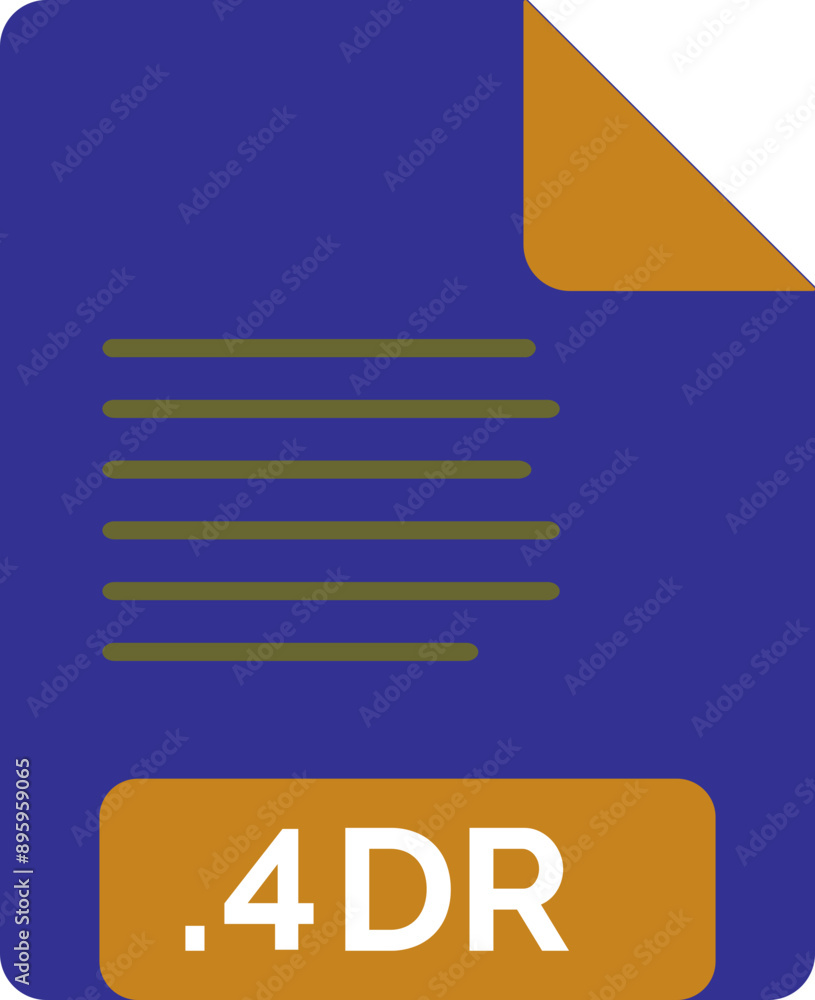 4DR File icon minimal fill 4DR File icon minimal fill